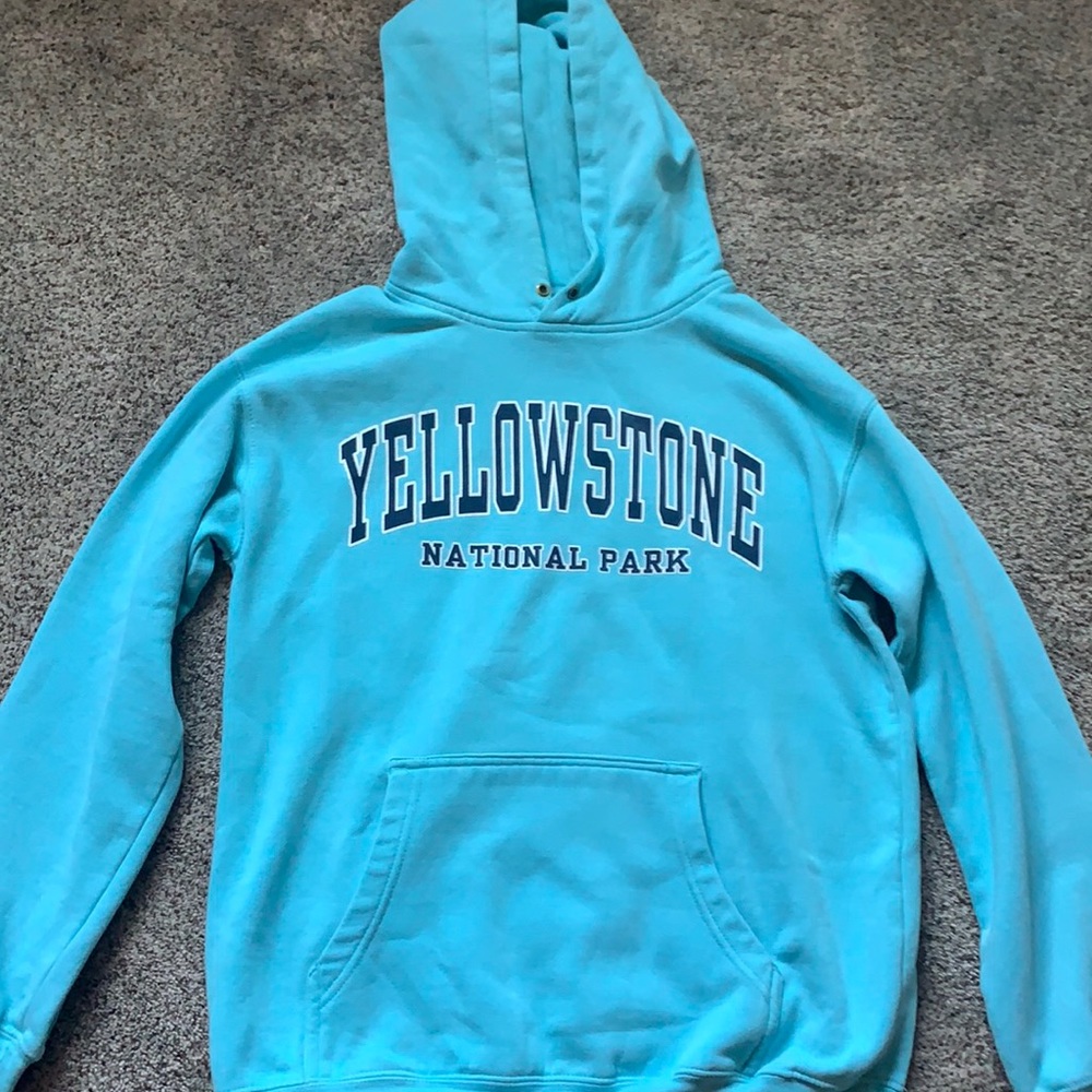 Blue Yellowstone hoodie. Small